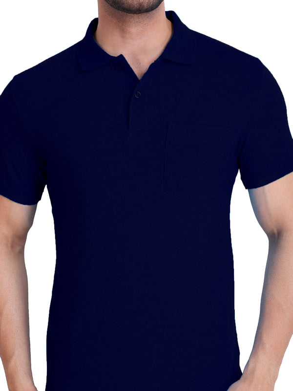 Mens Polo T-Shirt Navy