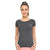 Women Round Neck Grey T-Shirts