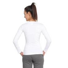 HiFlyers Women Full Sleevs T-Shirts V Neck White