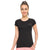 Women Round Neck Black T-Shirts