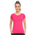 Women Round Neck Fuschia T-Shirts