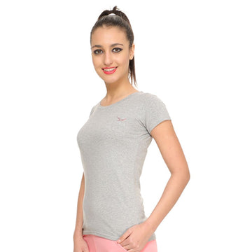 HiFlyers Womens T Shirt Grey Melange