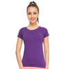 Women Round Neck Purple T-Shirts