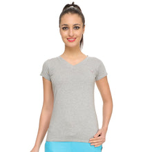 HiFlyers Womens T Shirt Grey Melange