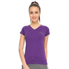 Women V Neck Purple T-Shirts