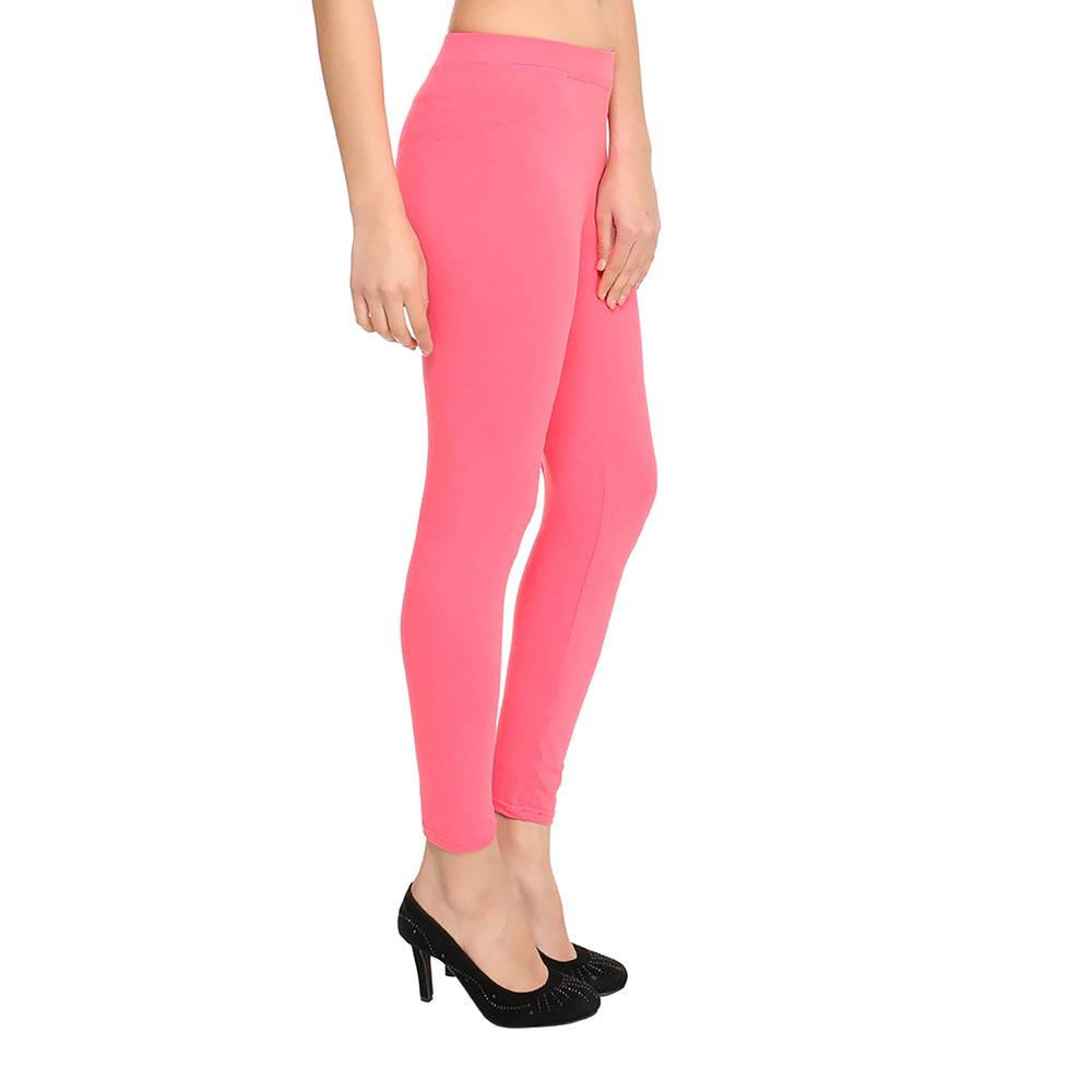 Buy Clovia Snug Fit Active AnkleLength Tights  Pink at Rs672 online   Activewear online