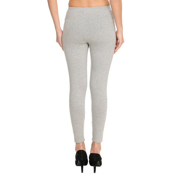 Women Grey length Leggings