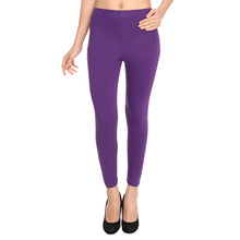 HiFlyers Women Purple Ankle Length Leggings / Yoga Pant