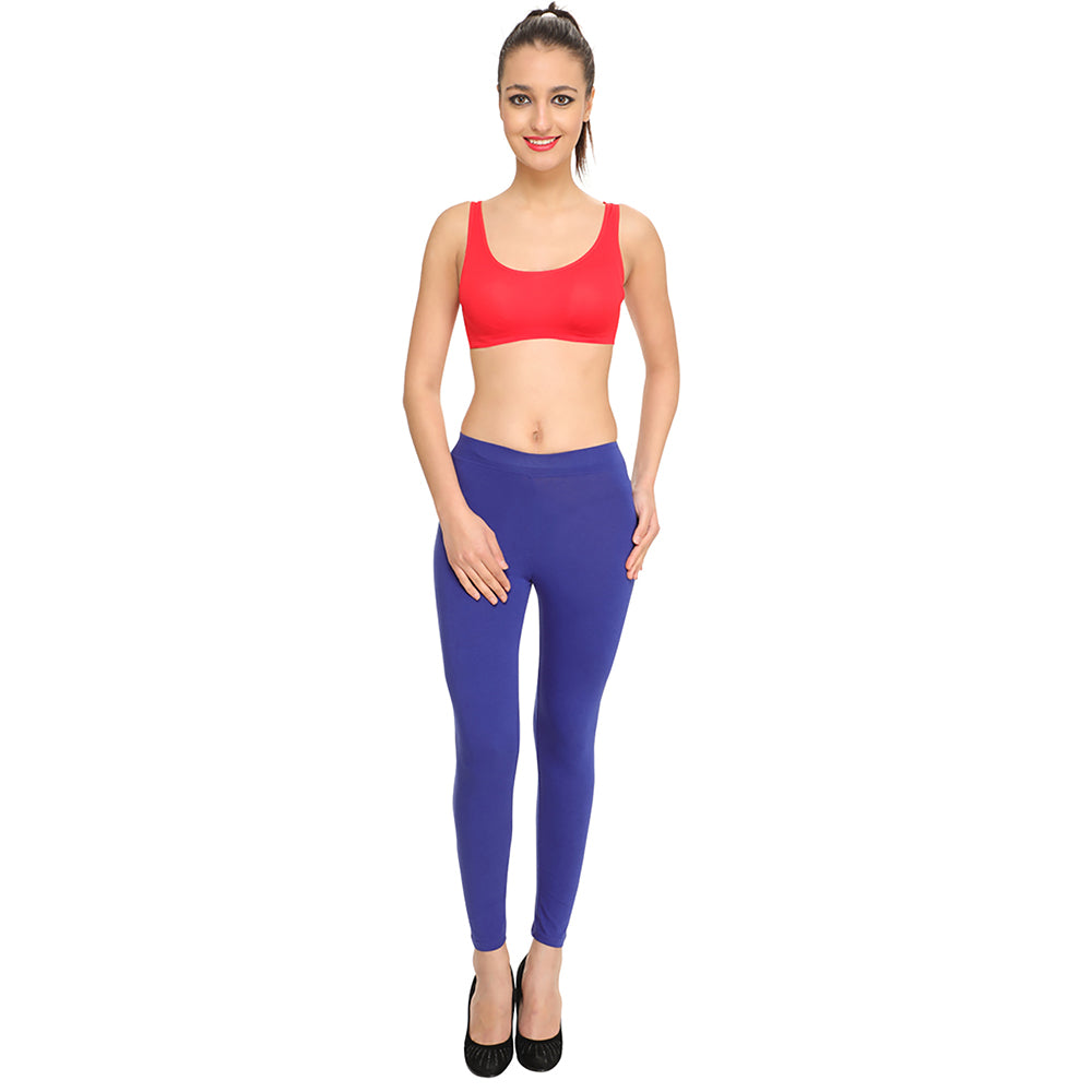 Buy Women Ankle length Blue Leggings / Yoga Pants: TT Bazaar