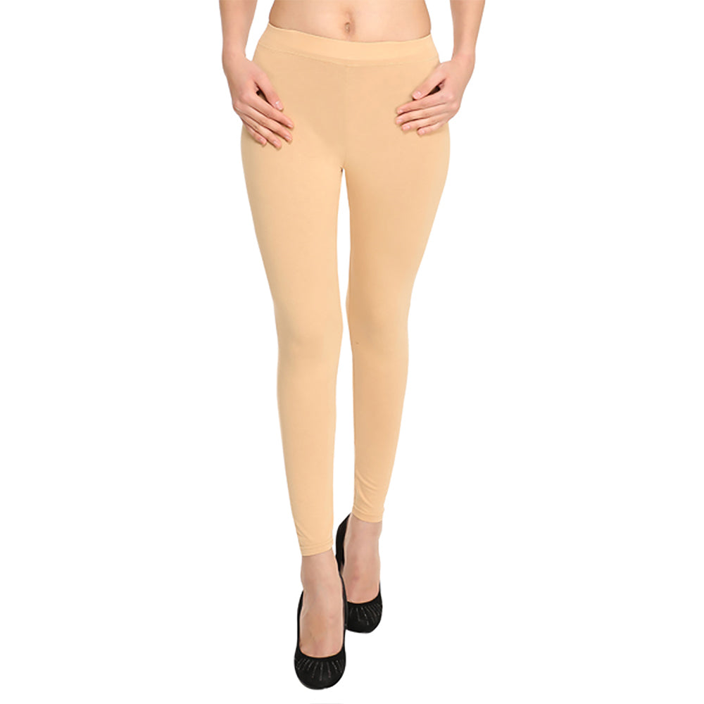 women slim fit skin colour pencil trouser pant - RIVI - 3023454