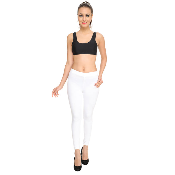 Women length White Leggings