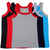 T.T. Kids Addy Gym Vest Pack Of 5 Grey-Red-Trqs-Black-Navy