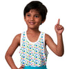 T.T. Cool Kids Pack OF 5 All Over Print Pure Cotton Innerwear Vest