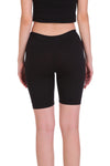 T.T. Women Cotton Spandex  Multipurpose Short Pack Of 2 Black