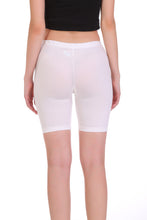 T.T. Women Cotton Spandex  Multipurpose Short Pack Of 2 White-Black