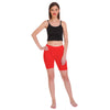 T.T. Women 100% Cotton Multipurpose Shorts Pack Of 3 Red Skin Black