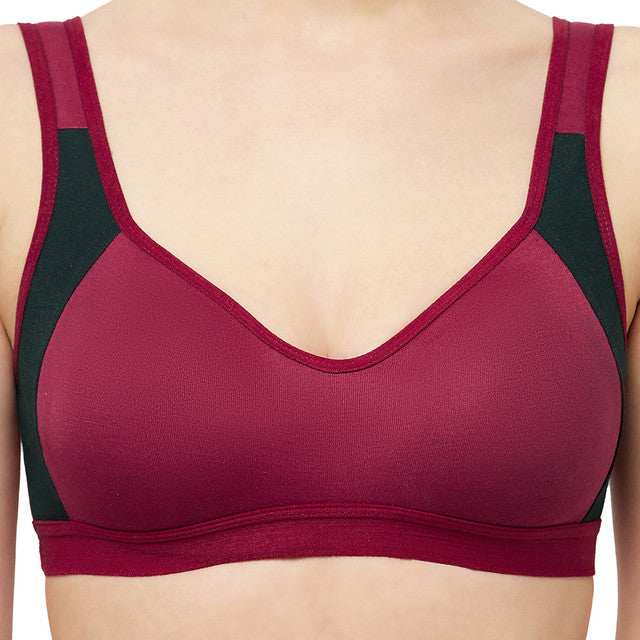 Buy sheBAE Women/Girls Sport Bra/Padded Sports Bra with Detachable Pads  /Maroon Online at Best Prices in India - JioMart.