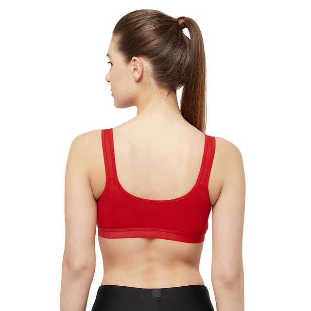Cross Front Sports Bra Clothing in TANGO RED - Get great deals at JustFab