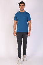 Hiflyers Men Slim Fit Solid Pack Of 3 Premium RN T-Shirt Deep Atlantic::Red::Gold