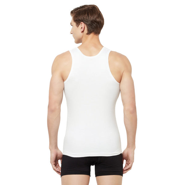 T.T. Men Interlock Sleeveless Vest With Pocket Pack Of 3 White