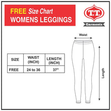 T.T Women Printed Leggings Orange Checked