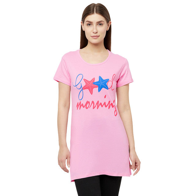 T.T. Women Pink Regular Printed Tunic