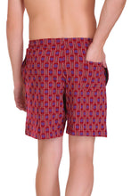 T.T. Men Printed Bermuda Shorts Maroon
