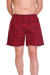 Hiflyers Men Printed Cotton Boxer Short red