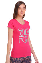 TT Women Slim fit ROUND NECK Printed Tshirt FUSCHIA