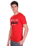 Men Trendy Red PrintedT-Shirts