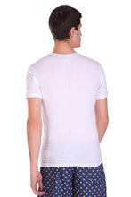 T.T. Men Slim Fit Printed Round Neck T-Shirt Black::White::Green