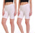 T.T. Women Cotton SpandexMultipurpose Short Pack Of 2 White