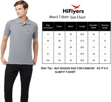 Hiflyers Men'S Solid Regular Fit Polo T-Shirt With Pocket -Black